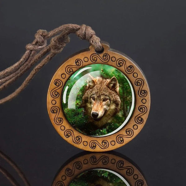 Collier pendentif en bois Johnny Hallyday - Loup 28 modèles | Johnny Hallyday Fanclub