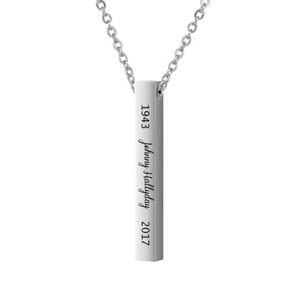 Collier pendentif Johnny Hallyday - Hommage 5 modèles | Johnny Hallyday Fanclub