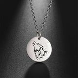 Collier pendentif Johnny Hallyday - Médaillon loup | Johnny Hallyday Fanclub