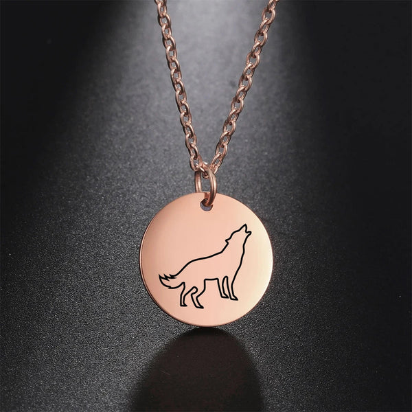 Collier pendentif Johnny Hallyday - Médaillon loup | Johnny Hallyday Fanclub