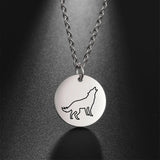 Collier pendentif Johnny Hallyday - Médaillon loup | Johnny Hallyday Fanclub