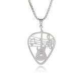 Collier pendentif Johnny Hallyday - Médiator #2 | Johnny Hallyday Fanclub