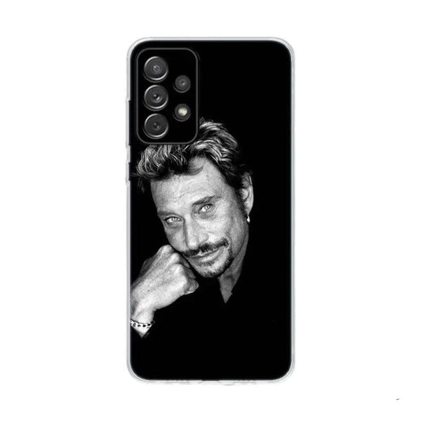 Coque de téléphone Johnny Hallyday Samsung Galaxy A - A02S, A03S, A04S, A05S, A12, A13, A14, A15, A22, A23, A24, A25, A32, A33, A34, A35, A42, A52, A53, A54, A55 - 4 modèles | Johnny Hallyday Fanclub