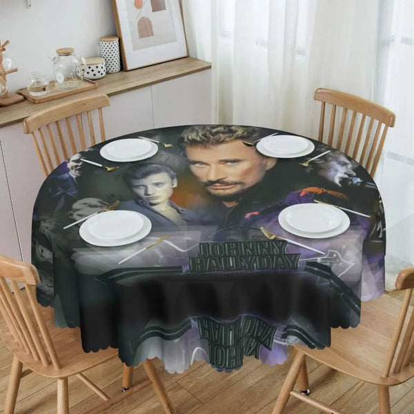 Nappe de table ronde Johnny Hallyday 6 modèles | Johnny Hallyday Fanclub