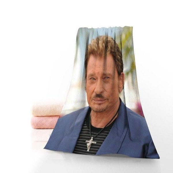 Serviette de bain Johnny Hallyday #7 | Johnny Hallyday Fanclub