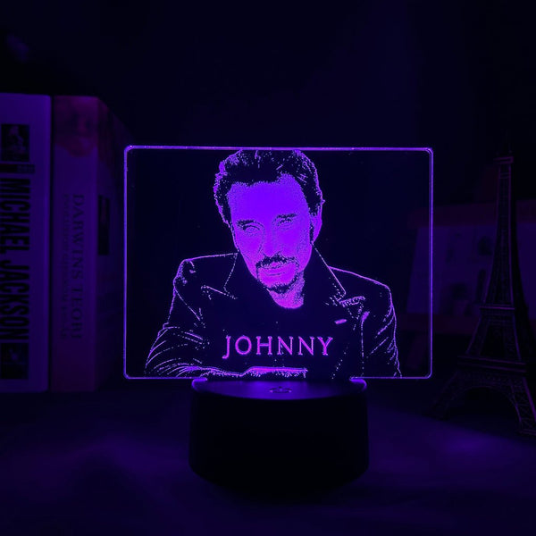 Lampe LED Johnny Hallyday #4 - 7 couleurs – Johnny Hallyday Fanclub